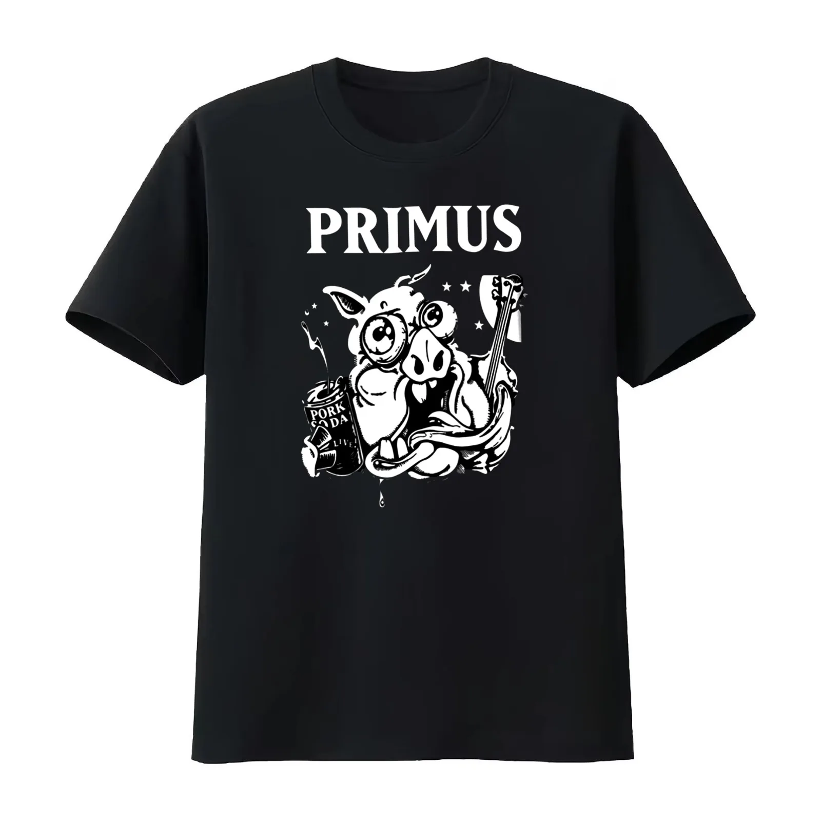 PRIMUS - Baby Guitars T-Shirt Summer Casual Cotton Tee Oversized Streetwear Tops Vintage Graphic Print Unisex Men Women