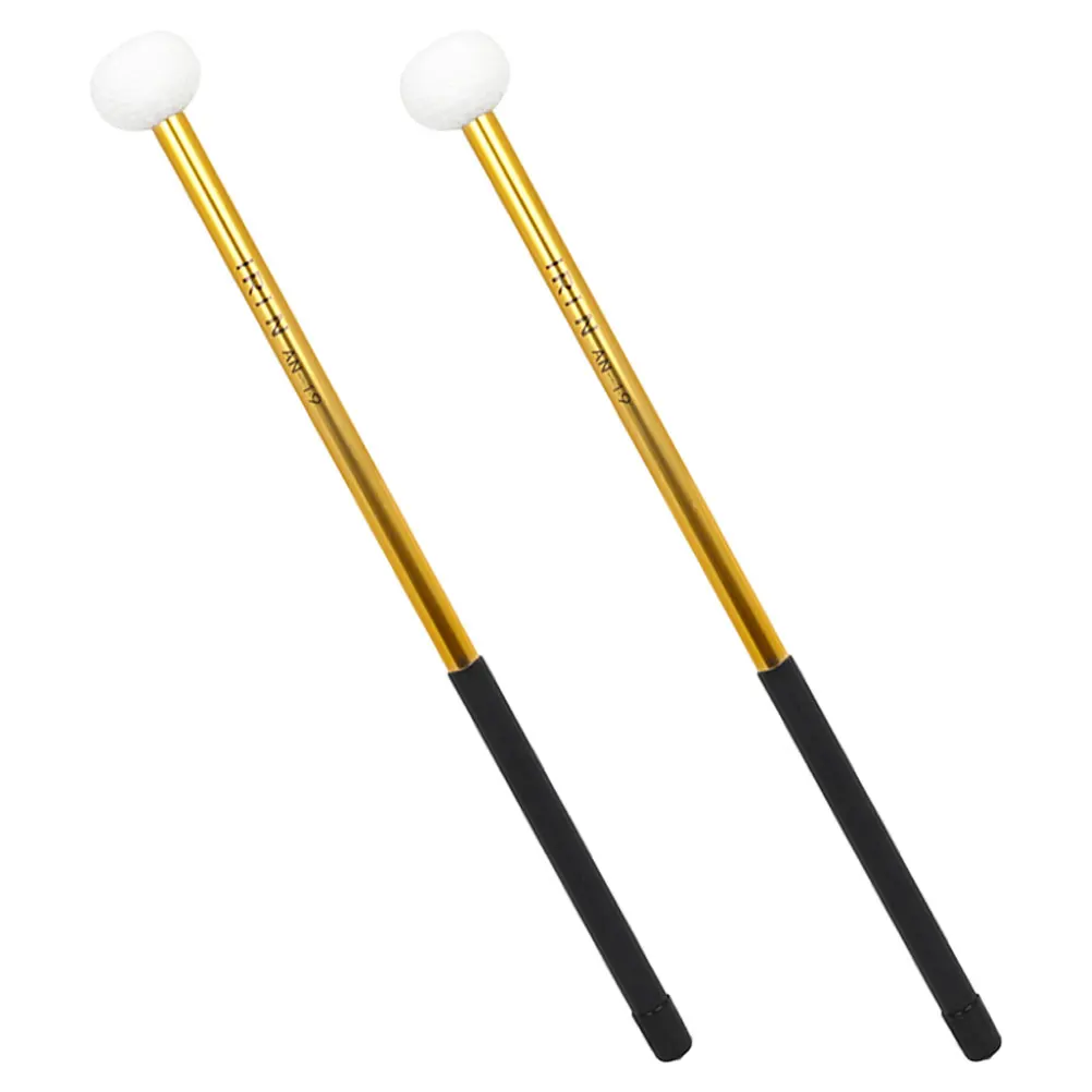

Aluminum Alloy Drumsticks Durable Percussion Felt Marching Timpani Beginners Practice Musical Instrument Accessories