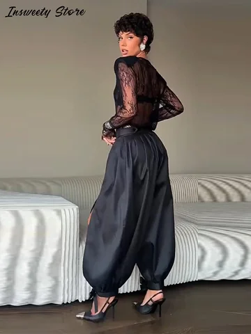 Прозрачная кружевная блузка Fashion