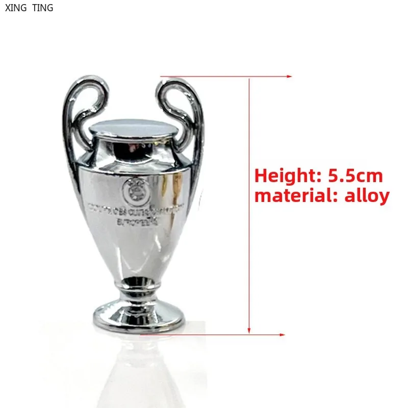 Adorno modelo trofeo, recuerdo, botas doradas de fútbol, pelota dorada, colgante llavero, aleación, Francia, España, Italia, Campeones