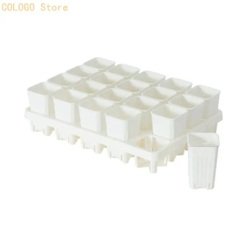 8/12/20 Cell Starter pot tray set with drainage base for everyday propagation D0LD