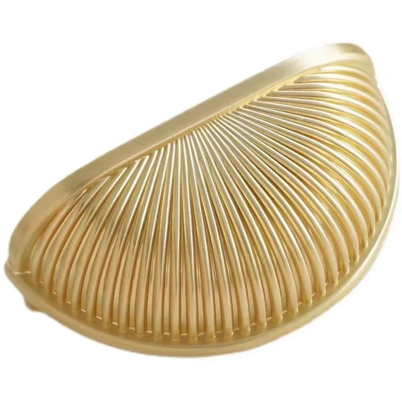 3624 Vintage Brushed Brass Furniture Drawer Cup Pull Cupboard Handle Sunlight Satin Gold Knobs And Handles for Drawers