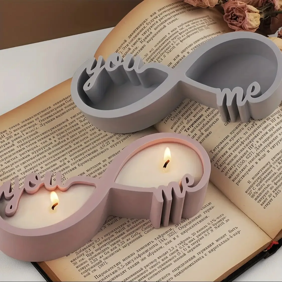 Couple Mold - Reusable Silicone, Suitable for DIY Wedding/Anniversary Crafts, Interlocking Hands, Candle Making Molds, Gypsum,