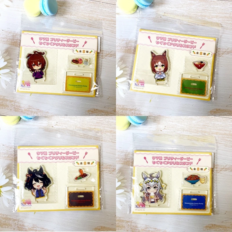 Game Pretty Derby Acrylic Mini Cute Stand Figure Stand Plate Cosplay Prop Decor Cartoons Present Boys Christmas Gifts