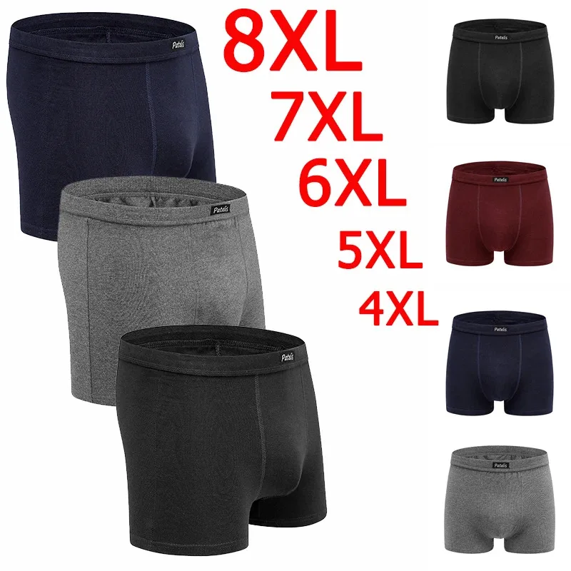 

Men's Underwear 8XL Boxer Shorts Men 7XL Men's Boxers 6XL 95-220kg Comfortable Cotton Shorts Panties 5XL Boxer Hombre Men Men's
