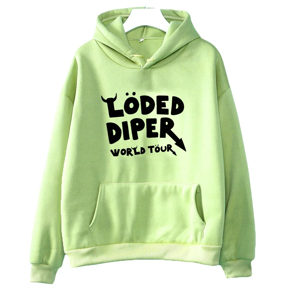 Loald Diper World Tour – sweat à capuche imprimé Hip Hop, vêtement à manches longues, chaud, polaire, pour femmes et hommes