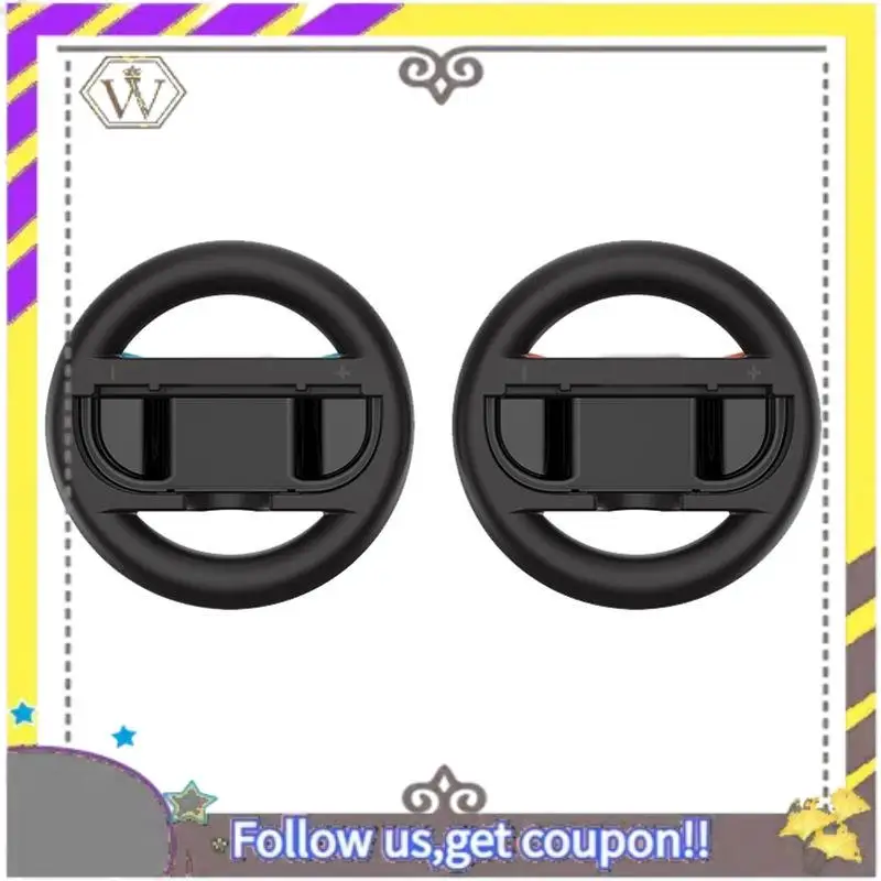 AU33-2PCS Volante para Switch 2 Joy Con Controller, Volante de Carreras Mejorado con Agarre Ergonómico para Mario Kart 8 Deluxe