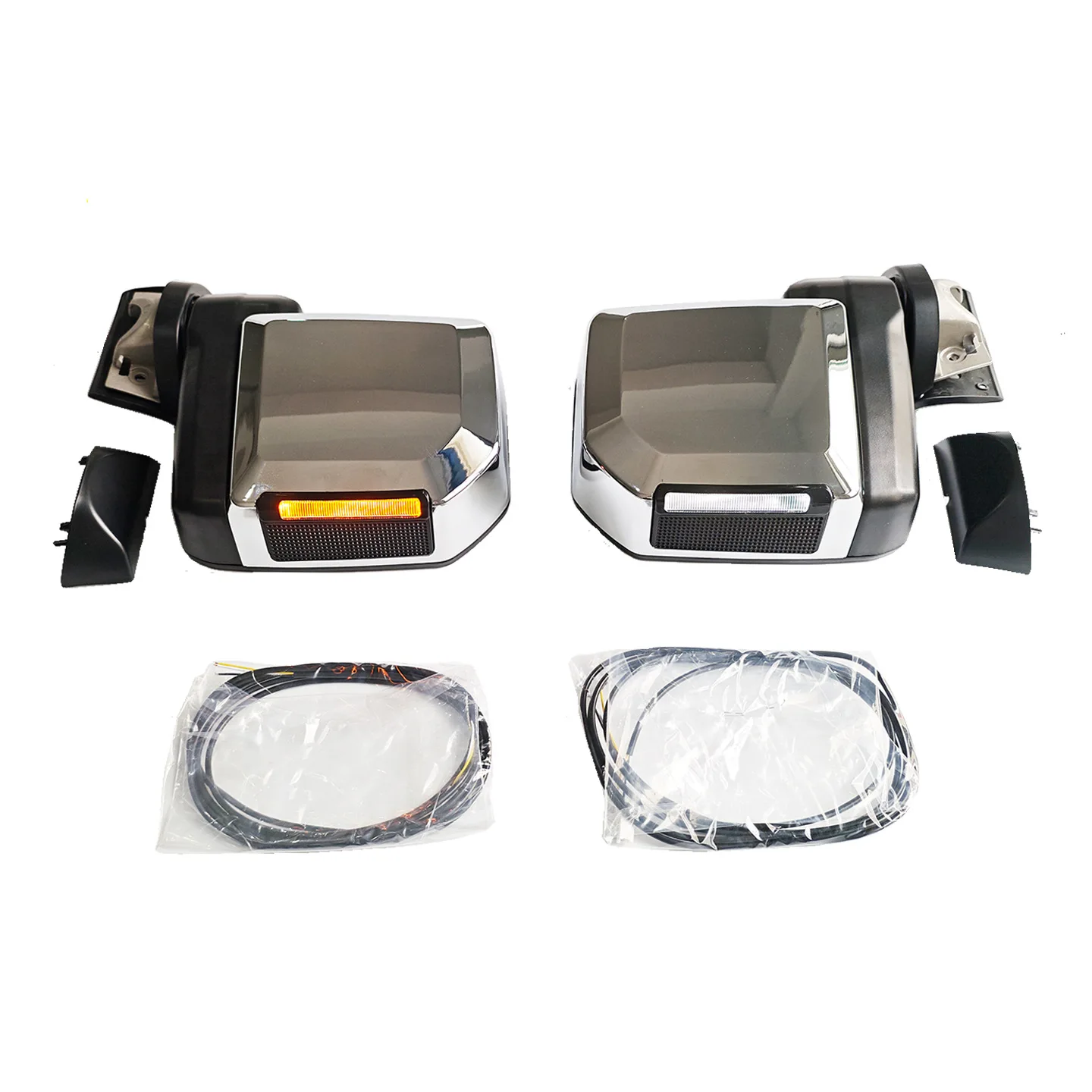 Suitable for   24-year Land Cruiser LC76 Rearview Mirror 78 Rearview Mirror 79 Modified 71 Series Electroplating