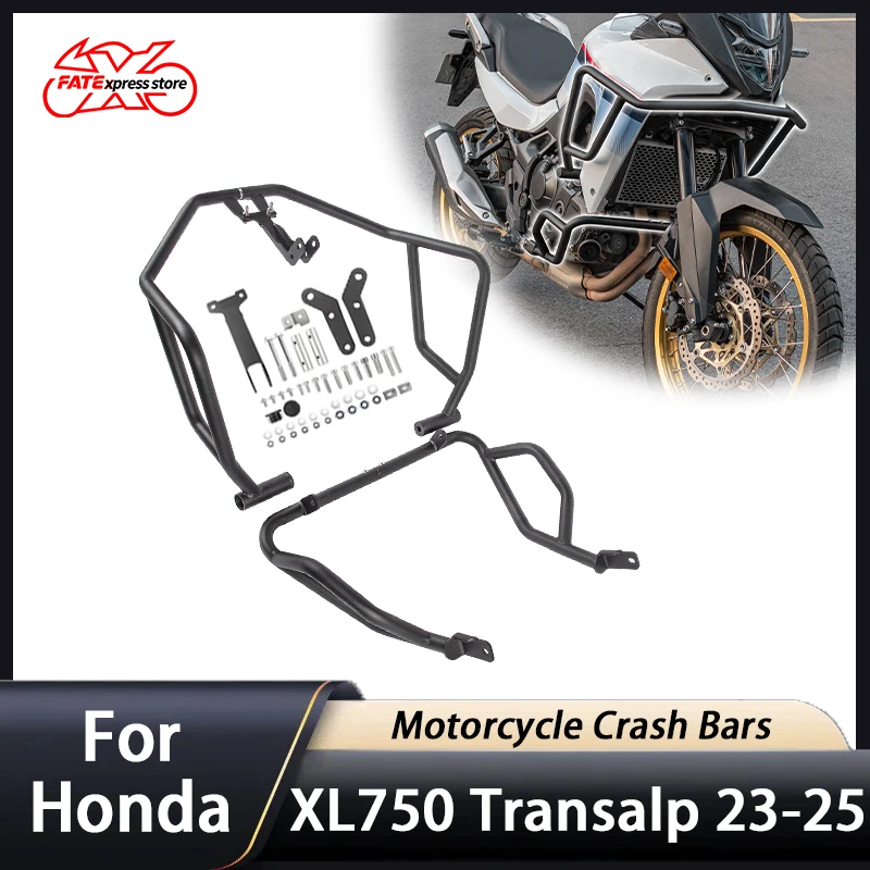 

For Honda XL 750 XL750 Transcalp Engine Crash Bar Guard Motorcycle Highway Bumper Stung Cage Frame 2023 2024 2025