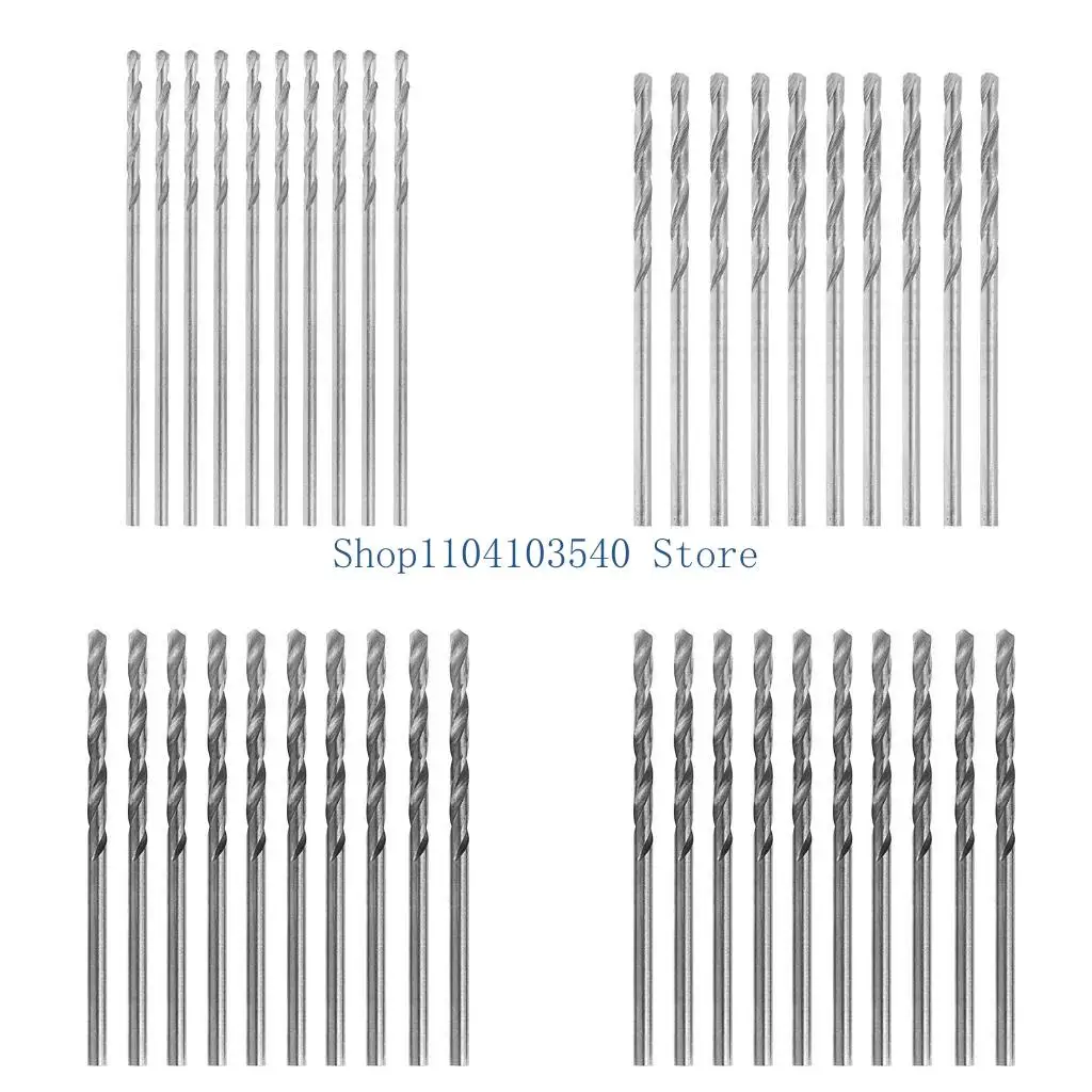 02DC Multifunction 10 Pcs Tiny Micro HSS 1.0mm Straight Shank Twist Drilling Bit