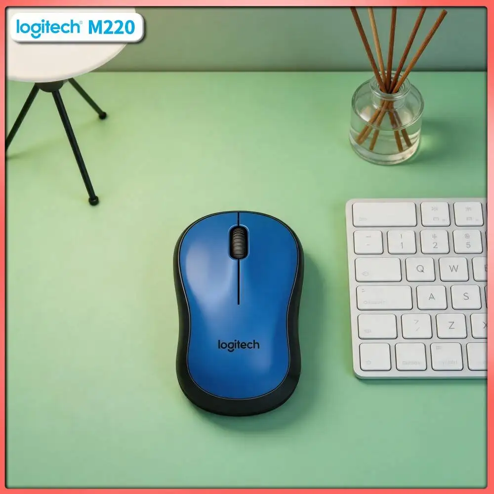 Logitech M220 Wireless Silent Mouse 2.4GHz Link 10m Working Range Ergonomic Grip 18-Month Battery Mac Accessory