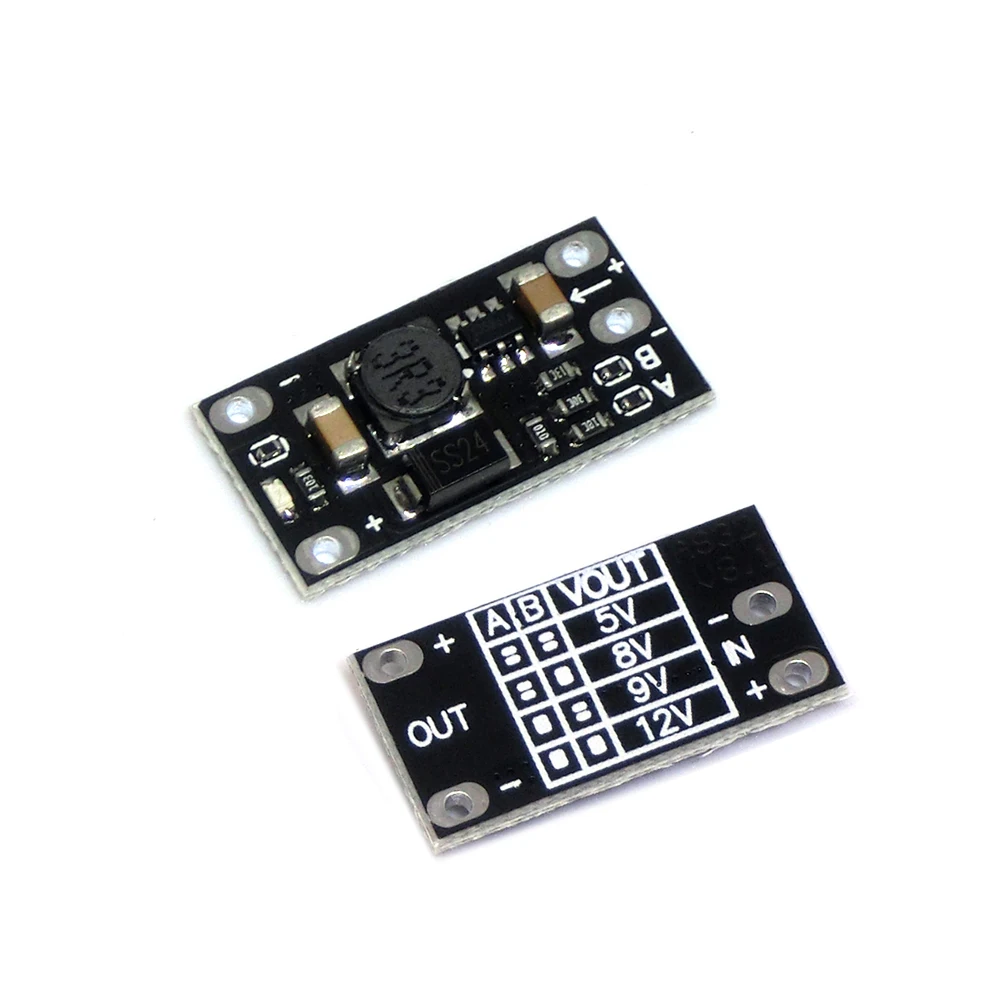 Mini DC-DC Boost Step Up Converter 3V 3,2V 3,3V 3,7V 5V 9V zu 12V Spannungsregler PCB Board Modul kann 5V/8V/9V eingestellt werden