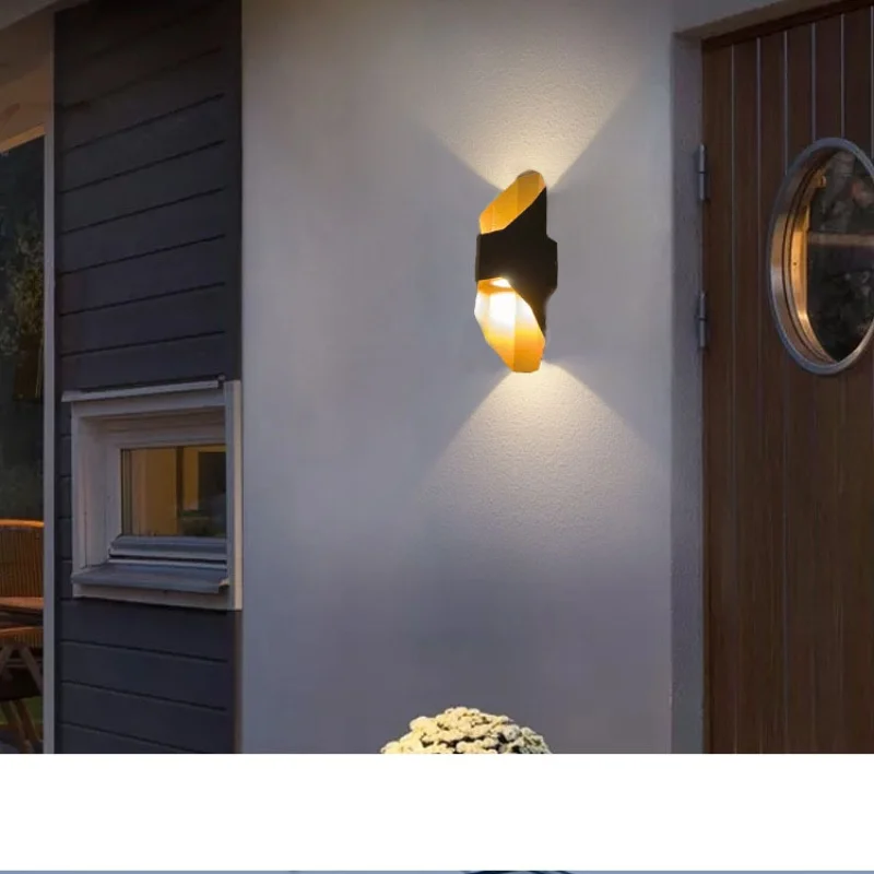 Outdoor LED wall lights, waterproof entry doors, outdoor openings, wall washing lights, creative exterior walls, courtyards, bal