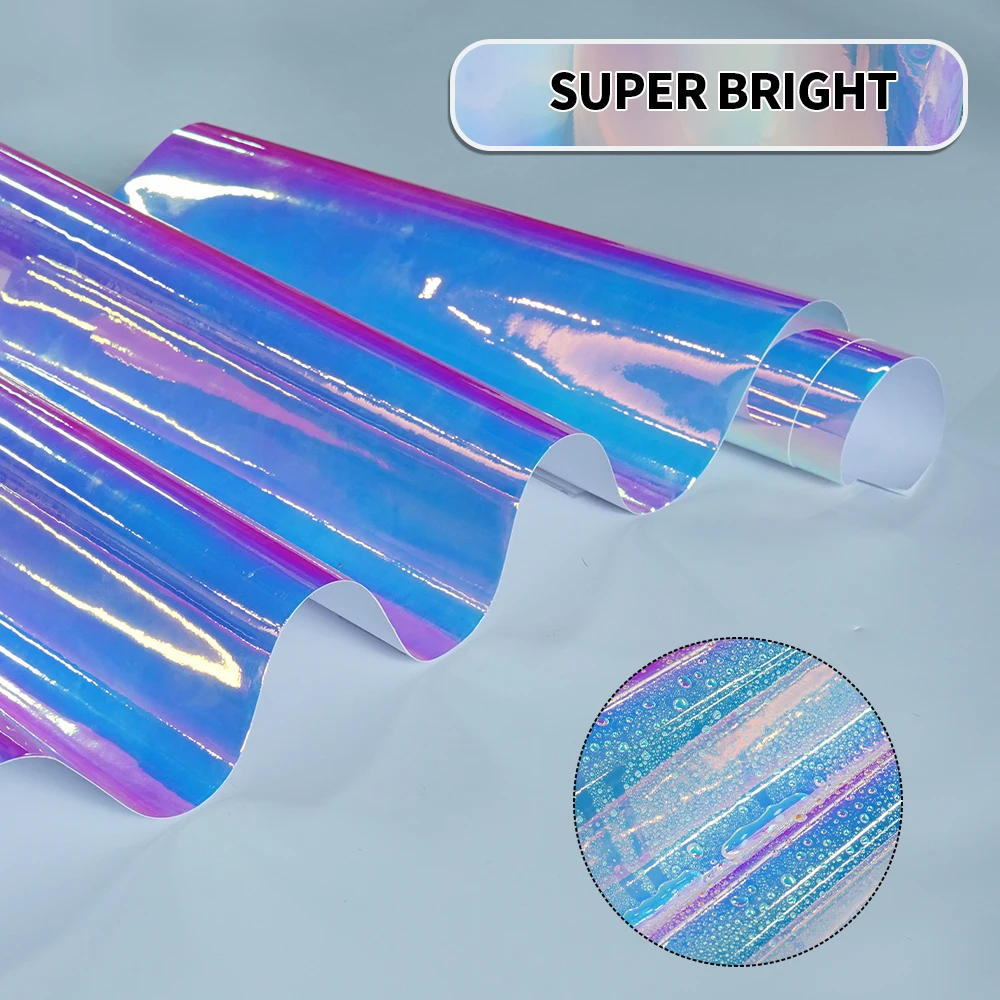 Car Sticker Rainbow White Pink Gradient Vinyl Wrap Body Color Change Film Waterproof Anti-scratch Air Release Car Accessories view 4