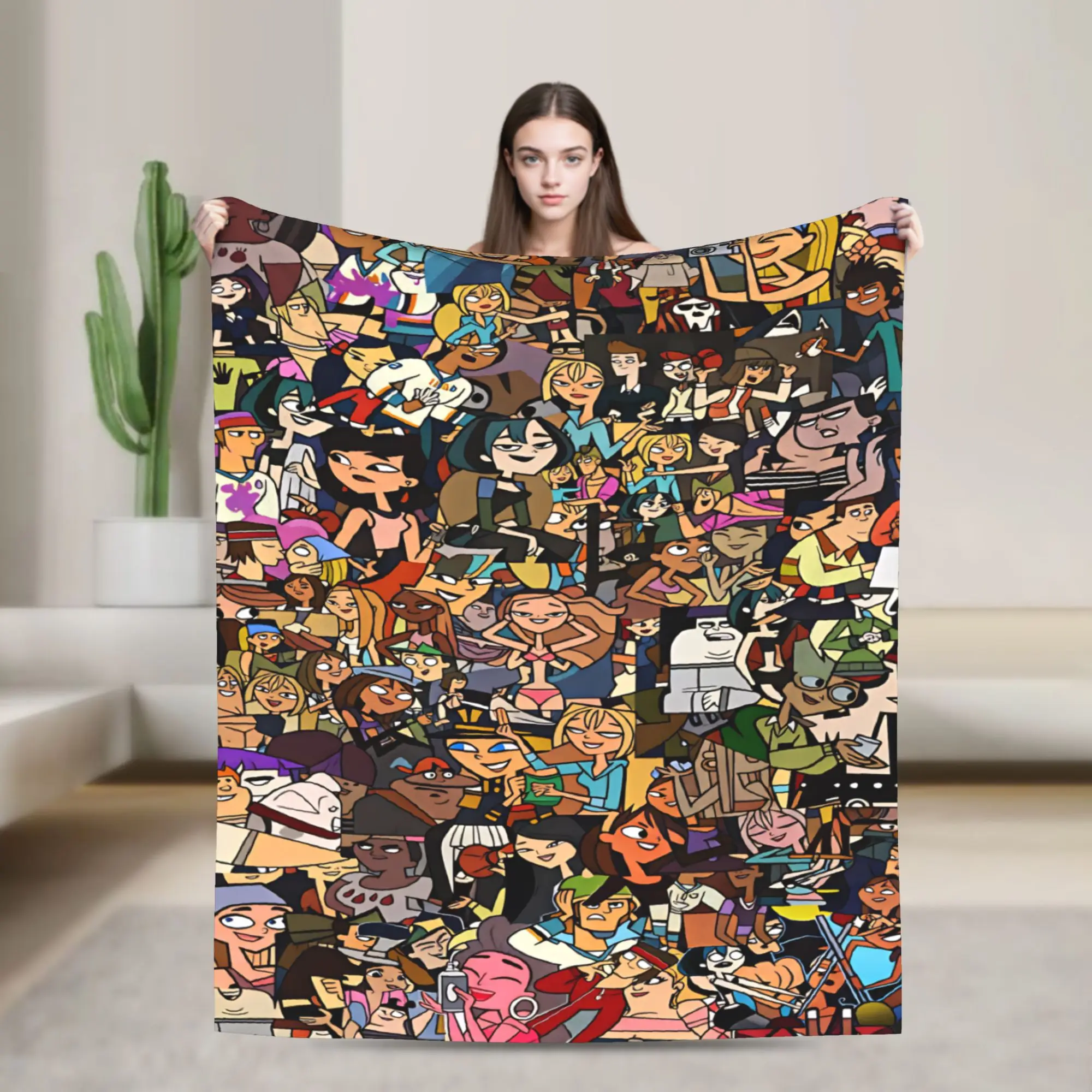 Totals Dramas Island Icon Blanket Quality Warm Soft  Throw Blanket Winter Travel Office Home Decor Funny Bedspread