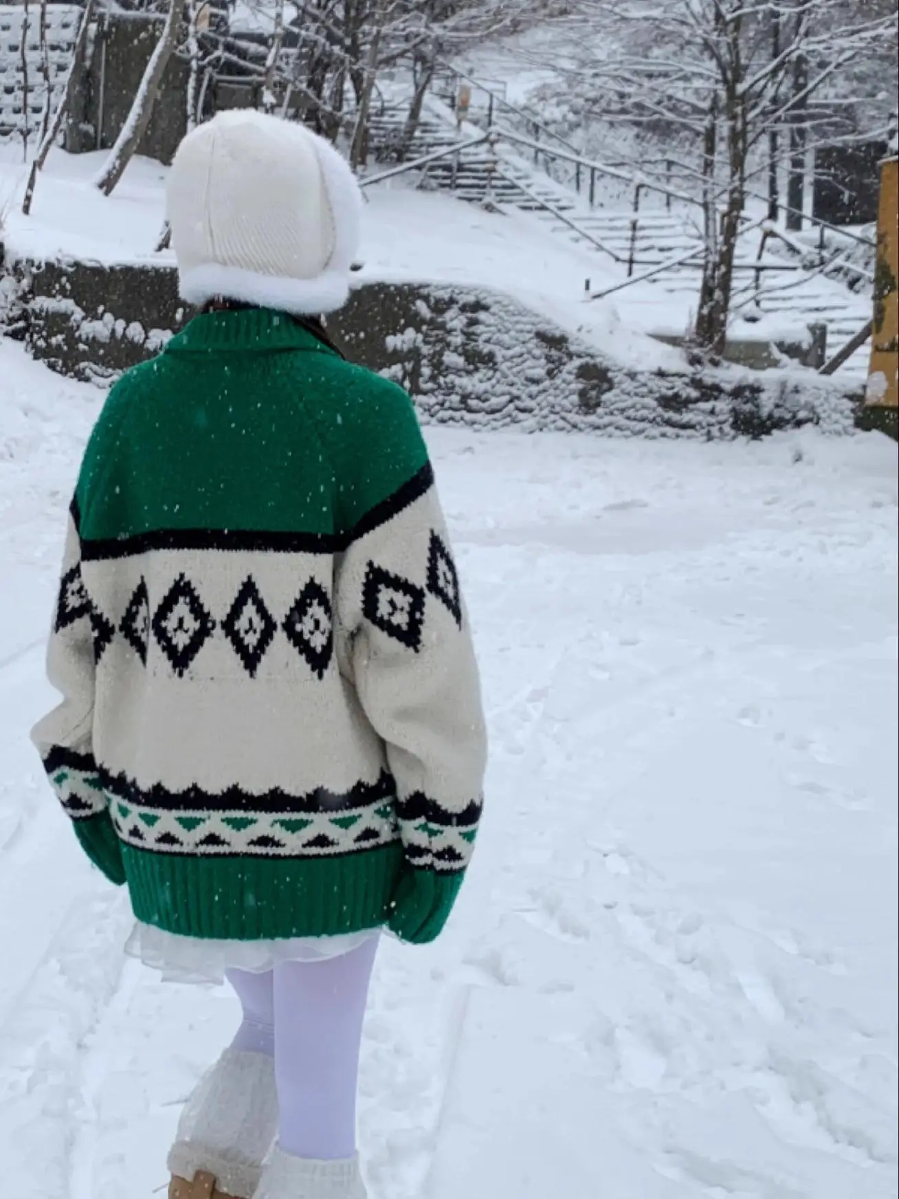 Thiened Nordic Print Open Vest Trui Winter Nieuwe Sle Retro Sle Lange Sve Pendelen Sle Qianling Ontwerp Acryl Jas