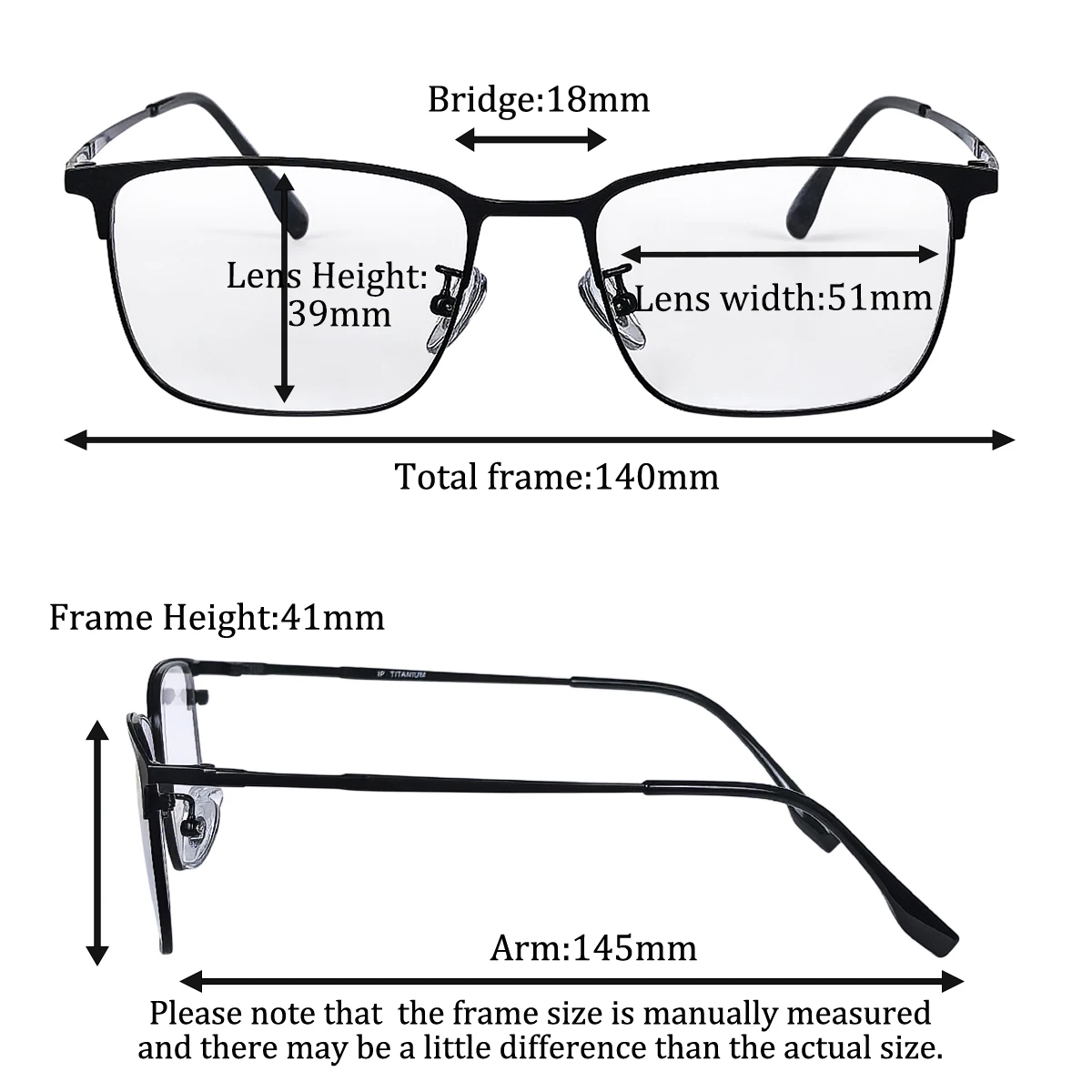 SHINU Titanium Prescription Glasses Progressive Multifocal Glasses Men Near and Far Multifocal Eyeglasses or Myopia for Men