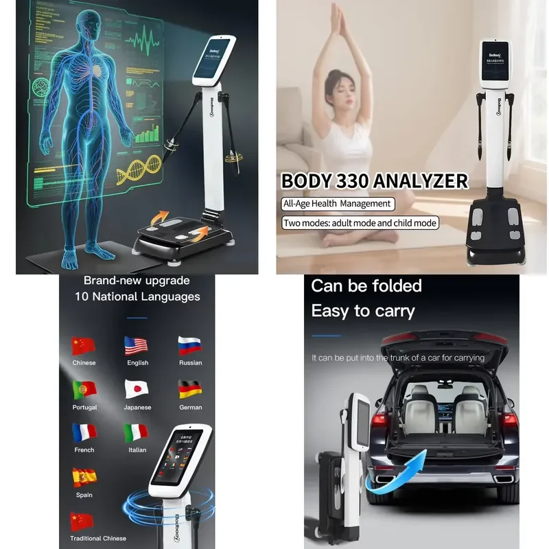 for 3D Body Scanner All Age Body Composition Analyzer for Gym Clinic BMI Fat and Muscle Analyzer