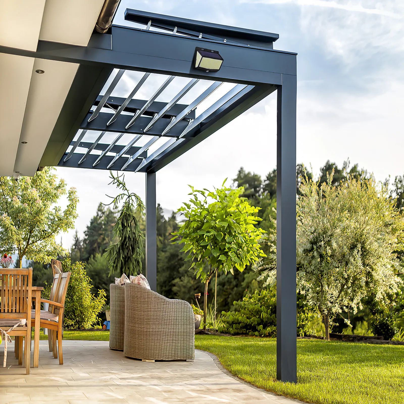 

Уличные солнечные светильники с датчиком движения для дома, веранды, балкона, террасы, яркое освещение, устойчивые к погодным условиям, простая установка