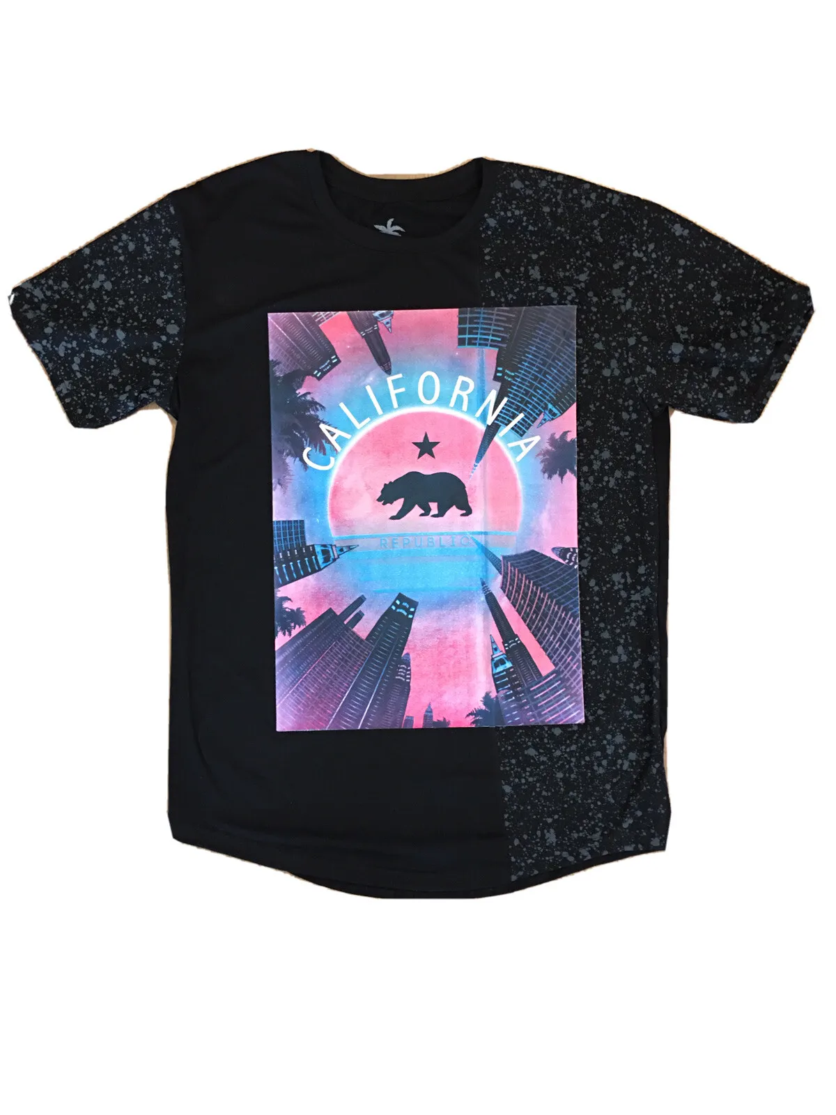 

Футболка California Republic Beach Vibes Cali Bear Urban Streetwear, мужская футболка, новая