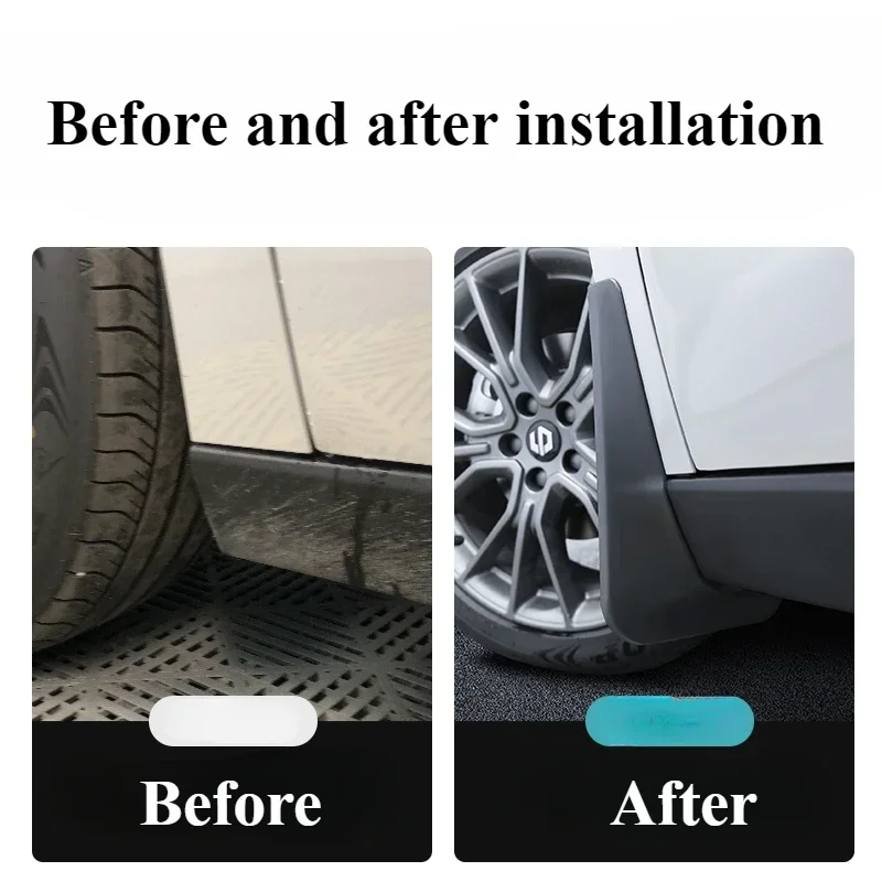 

Для LEAPMOTOR C10: Специальные аксессуары для модификации кузова, передние и задние брызговики, защита от песка и грязи.