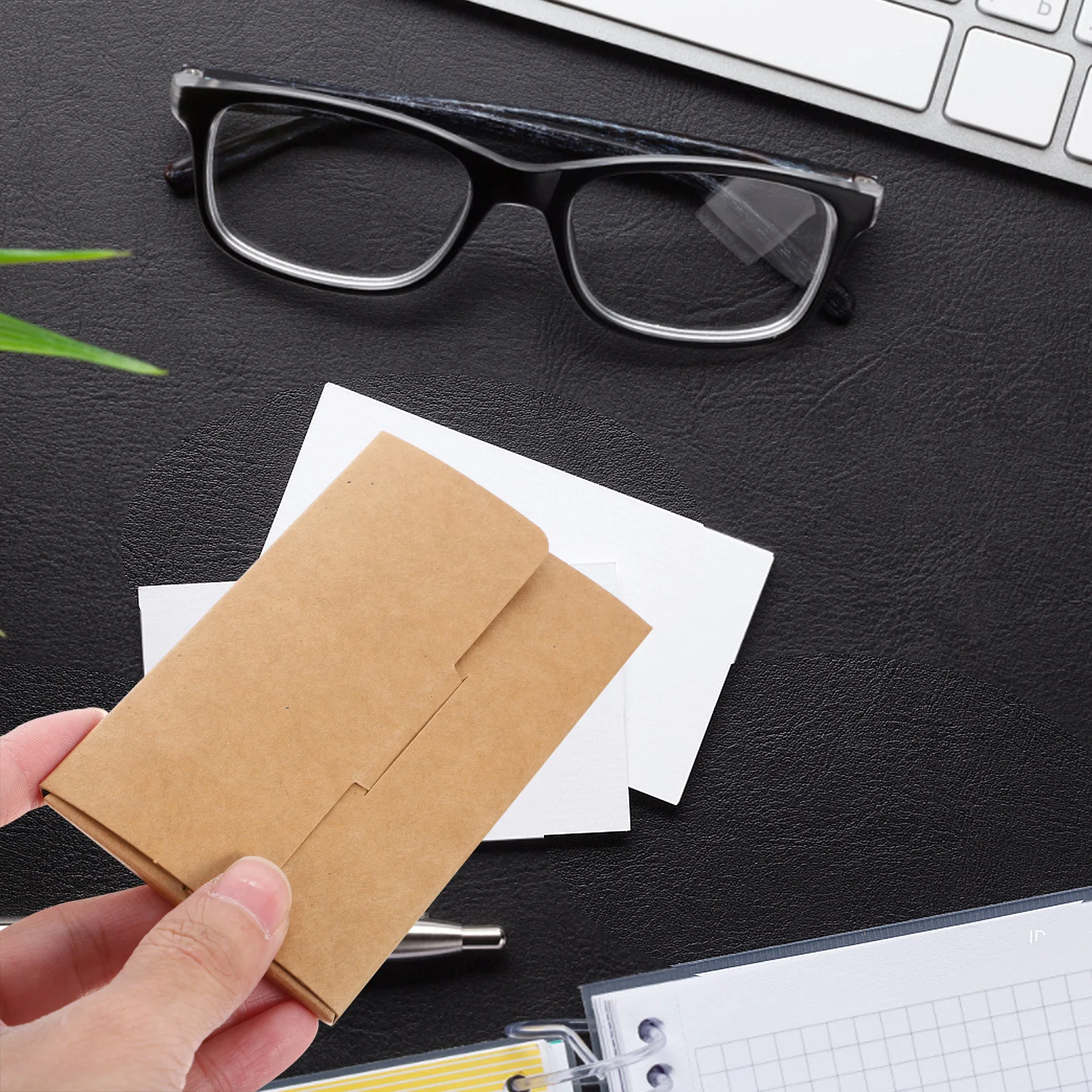 30 Stück Visitenkartenhalter Box Desktop Organizer Multifunktionskartenbehälter für den Büro- und Heimgebrauch Kartenhalter