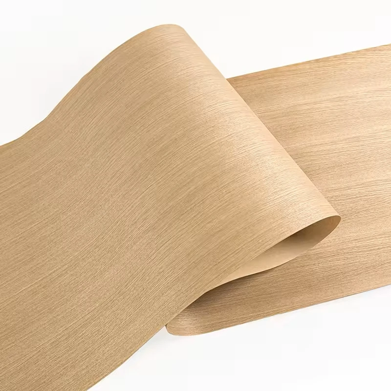 55*250cm Natural White Oak, Kraft Paper Back Veneer for Restoration of Furniture, Tabletops and Stero Speakers, Wood Veneer Oak.