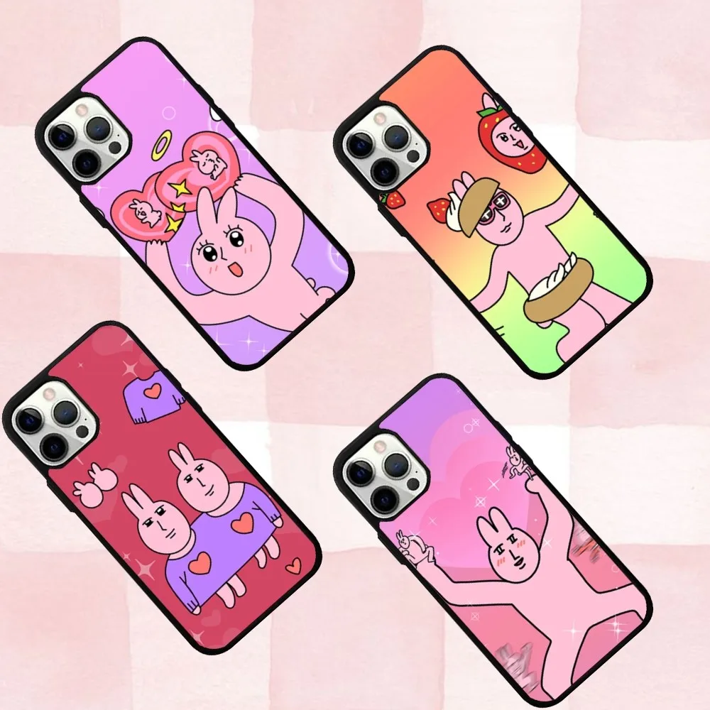 

My Friend Pink Rabbit Phone Case For IPhone 16,se4,15,Pro,Max,Case 14,Plus,13,12,11 Magesafe Magnetic Wireless Charge Cover