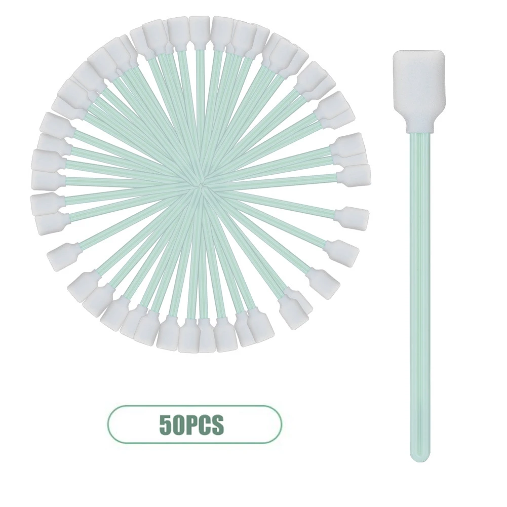 50pcs Anti static Foam Cleaning Swabs For Printer Disk Lens