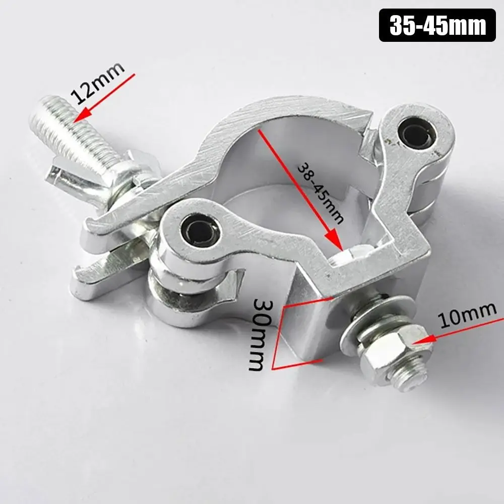 1Pcs Aluminum Alloy Stage Lights Truss Clamp Quick Release 18-21mm 38-52mm DJ Light Clamps Clip Bracket Silver Lamp Hanger Hooks