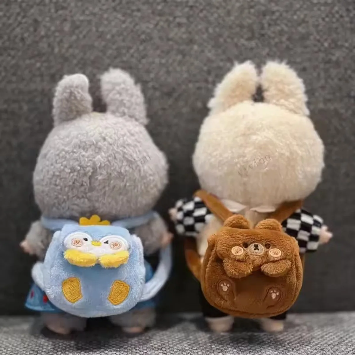 Plush Animal Style for Labubu Backpack Hand-made Clothes Doll Backpack Doll Clothing Accessories