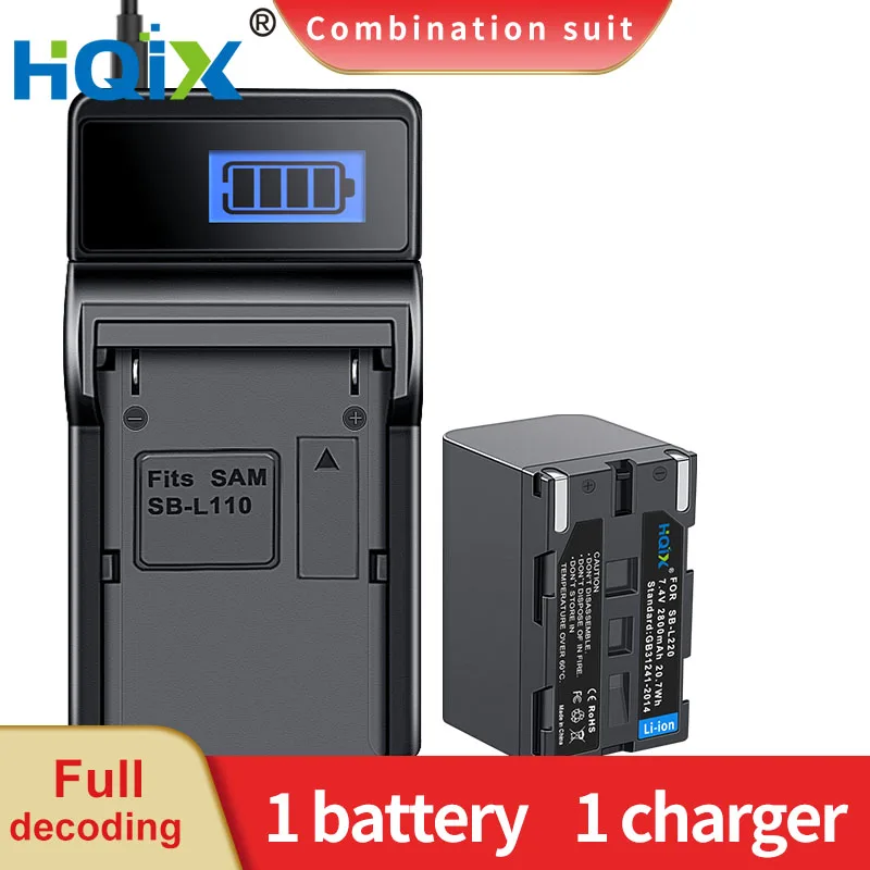 HQIX for Samsung VP-L500 L520 L530 L550 L610 L600 L610 L650 L2000 L3000 L4000 SC-L870 L901 L903 Camera SB-L220 Battery Charger