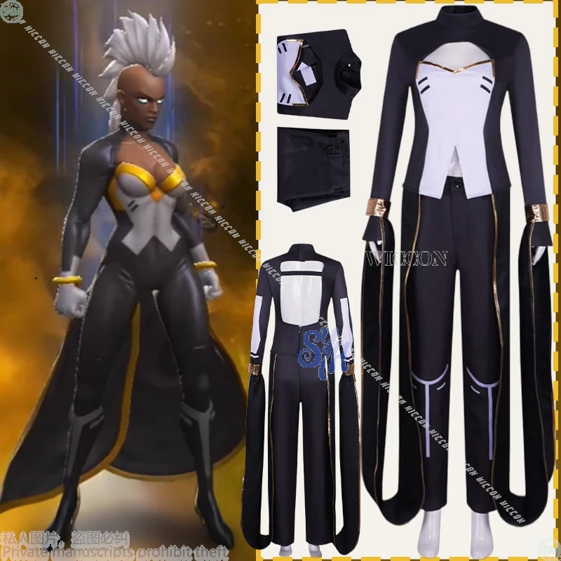 

Cos C COS Egyptiann Style Black Combat Tights Sexy Backless Goddess Uniform Jumpsuit Halloween Anime Ultimateee Cosplay Costume