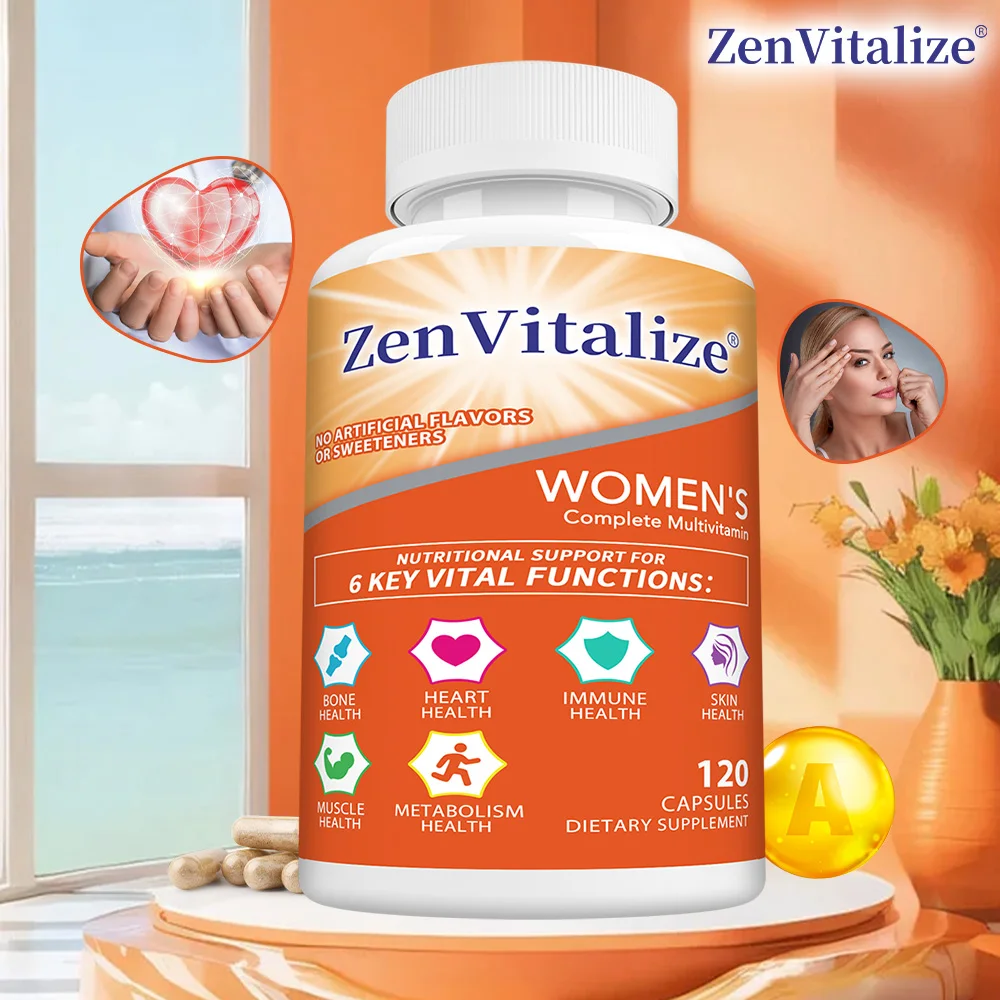 

Женский мультивитамин ZenVitalize от иммунитета, красоты + энергетической поддержки, поддерживает здоровье забруднения костей и способствует метаболизму