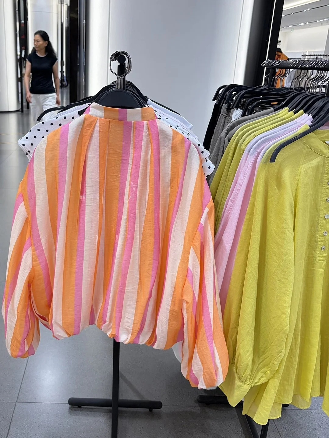 Summer 2026 New Women's Long Sleeve Stand Collar Striped Pilot Jacket Coat Loose Fit Short Length Zipper Closure Fashion Oute...