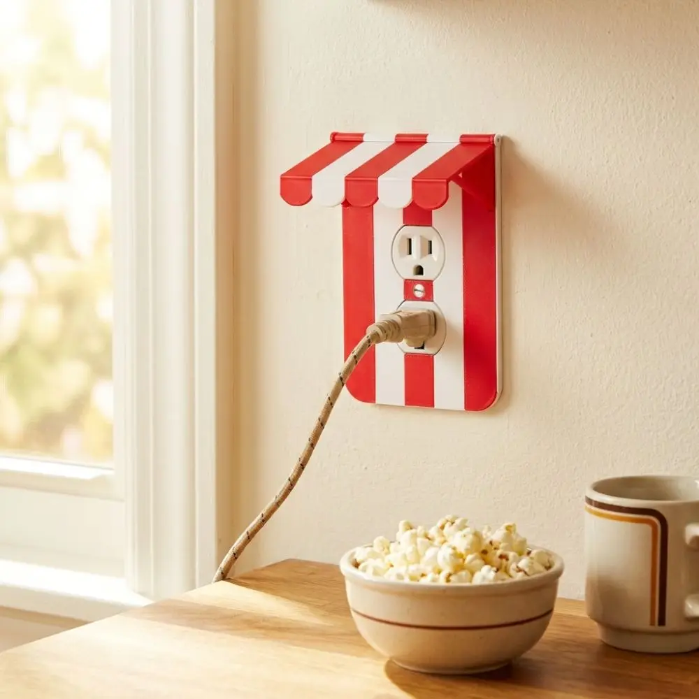 Classic American Style Wall Switch Plate Smooth Fine Surface Solid Material Wall Decor Cover Flat Edge Design