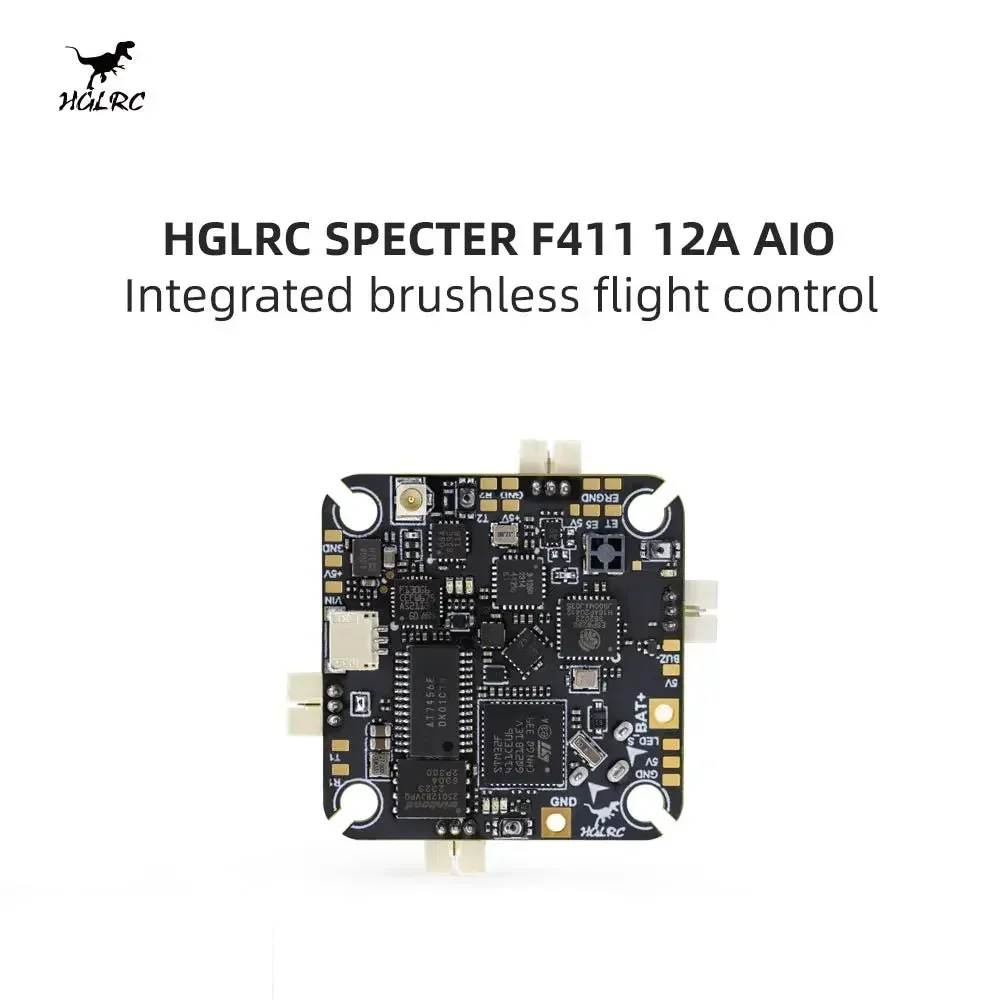 

HGLRC SPECTER F411 12A AIO - F411 Flight Controller 12A 4in1 ESC 400mW UART ELRS 2.4G