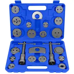 Set 22 Piezas Reposicionador de Pistones Zapatas Pastillas Freno con Maleta Azul Restablecer Reparar Los Frenos Disco