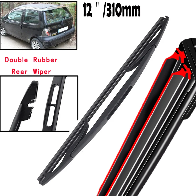 

Car Wiper 12" Rear Wiper Blade For Renault Twingo I MK1 1993 - 2007 Windshield Windscreen Clean Tailgate Window Rain Brush