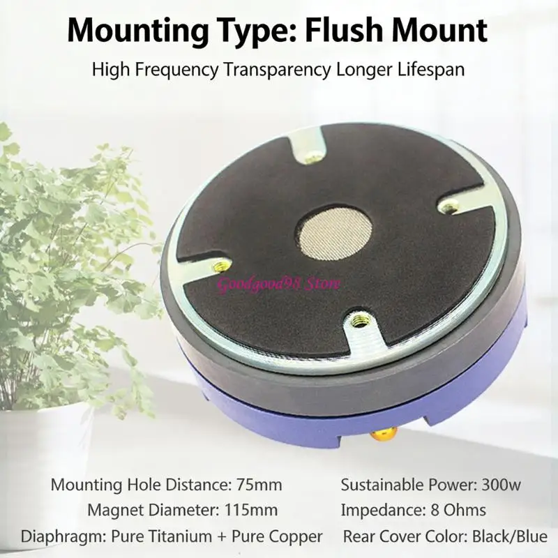 

Excellent 300W Speaker 8ohm Resistance Metal Tweeter Better Sensitivity