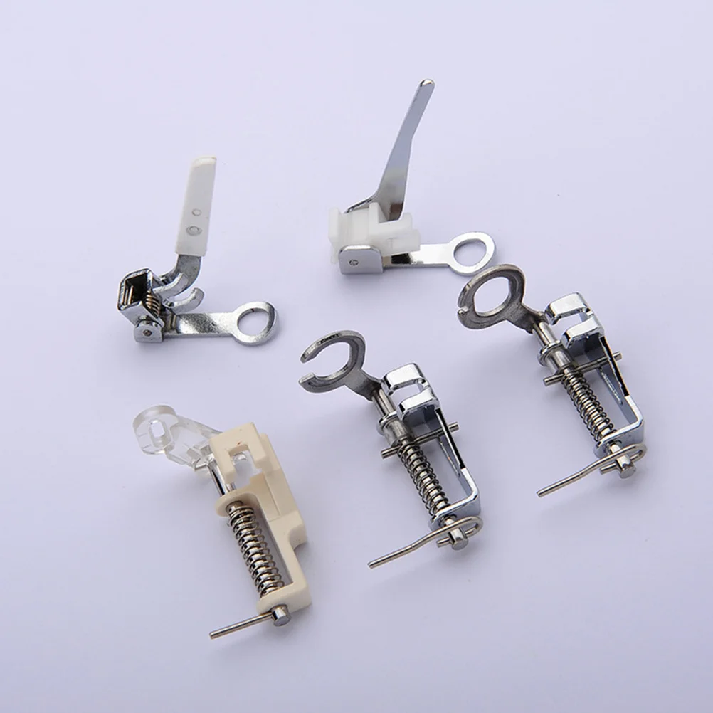 

5Pcs Replaceable Sewing Feet Kit Professional Presser Foot Accessory for Quilting Embroidery General Sewing Multi-Function