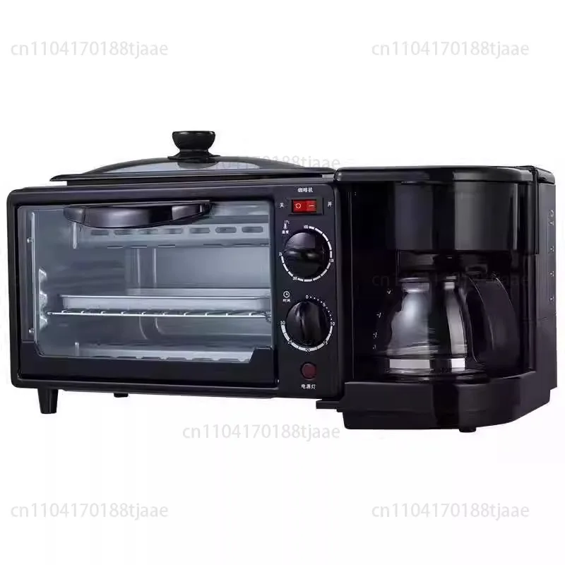 

Fully automatic breakfast machine, home multifunctional English three in one coffee and bread electric oven