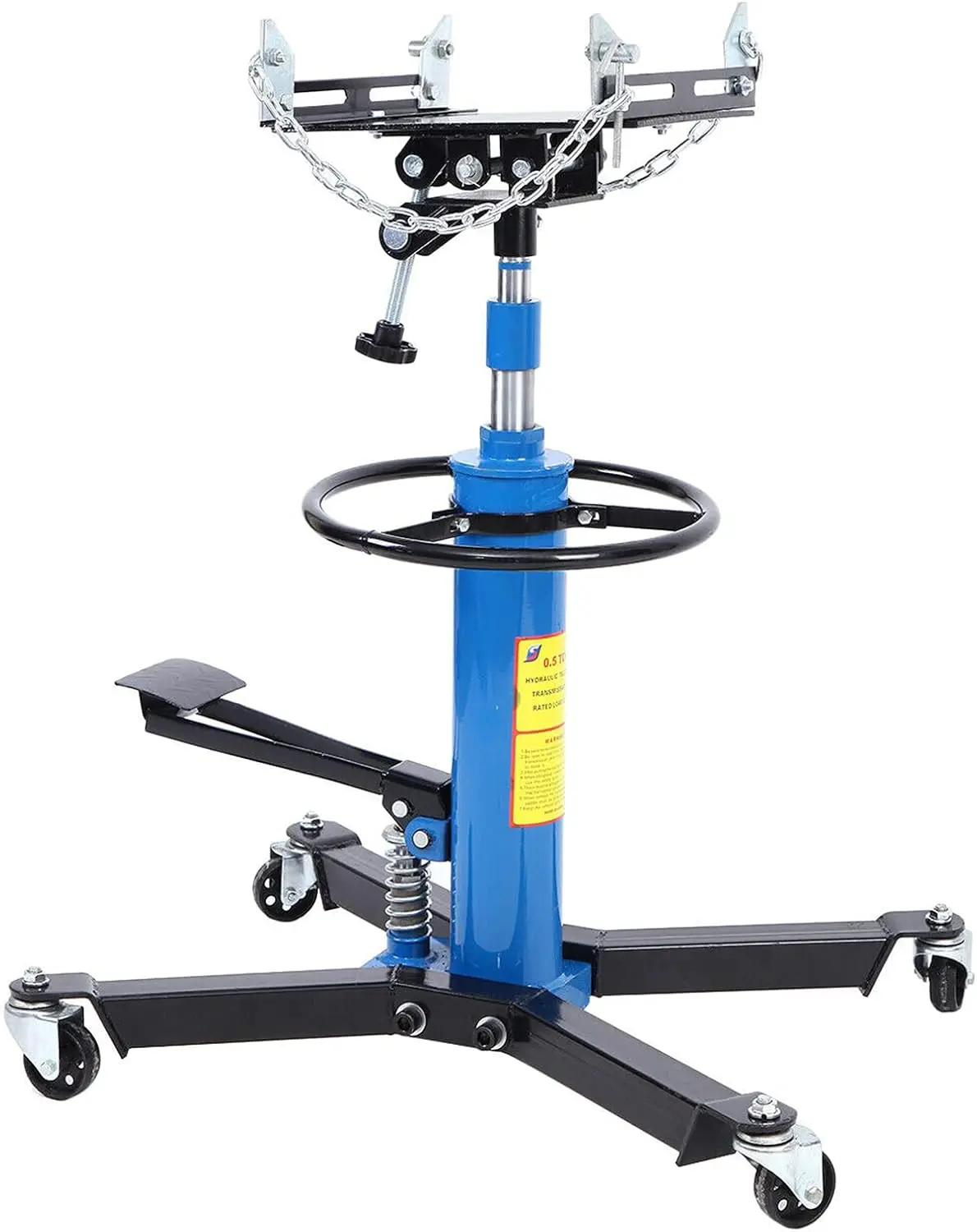 

Регулируемый домкрат коробки передач 1660 фунтов, телескопический домкрат гидравлической коробки передач 0,75 т с 2-ступенчатым гидравлическим приводом на 360 градусов ° Поворотное колесо, 34