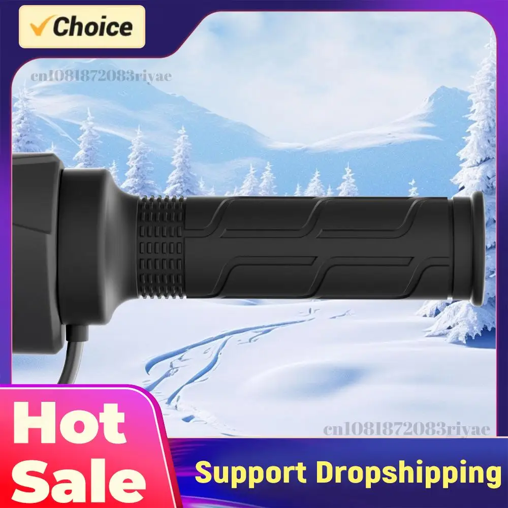 

1 Pair 12V 22mm Motorbike Hand Heated Grips Temperature Adjustable Motorcycle Hot Grips Motorcycle Heated Hand Grips