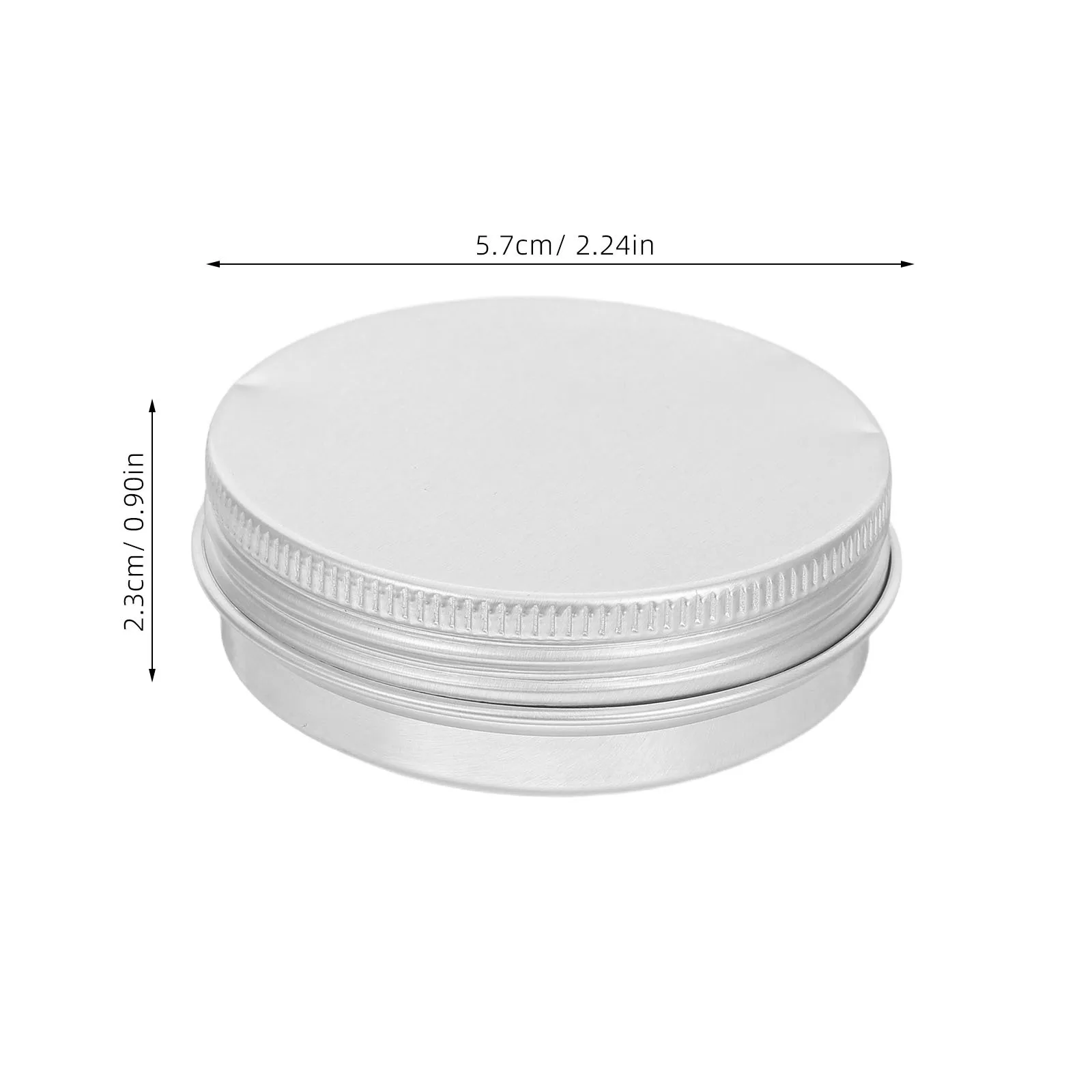 กระปุกอะลูมิเนียม 50 มล. ฝาปิดไร้รอยต่อ สำหรับครีม โลชั่น ลิปบาล์ม ขี้ผึ้ง ครีมแต่งหน้าแบบมิเนอรัล แป้งอะคริลิค