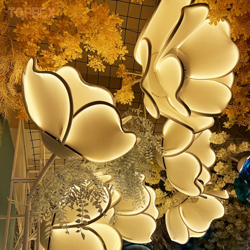 Lighting Decor Wedding - Modern Metal Avize, LED Işık Kaynağı,