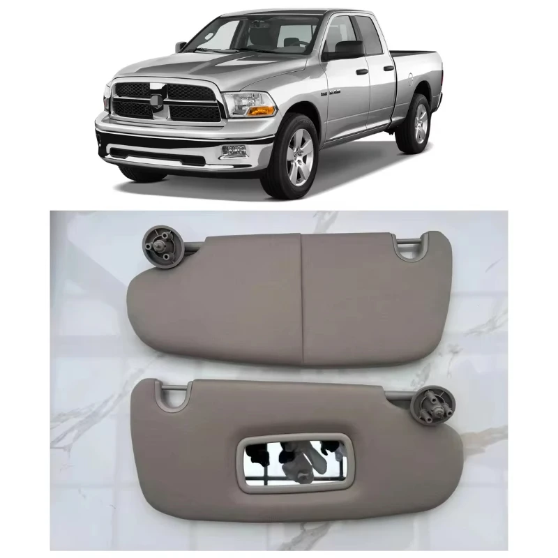 Sun Visor For Dodge Ram 1500 2500 3500 2002-2009 Beige  Right Passenger Side With Mirror Left driving side without mirror