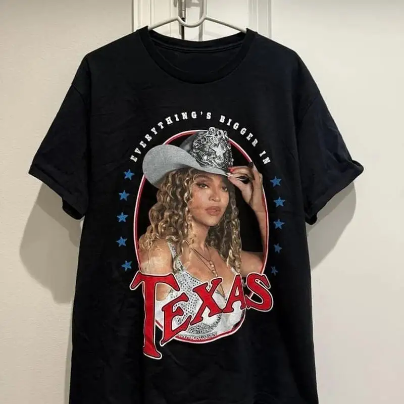 

Beyonceeeee Music Tour In Texas Vintage T Shirt Cowboy Carter Retro