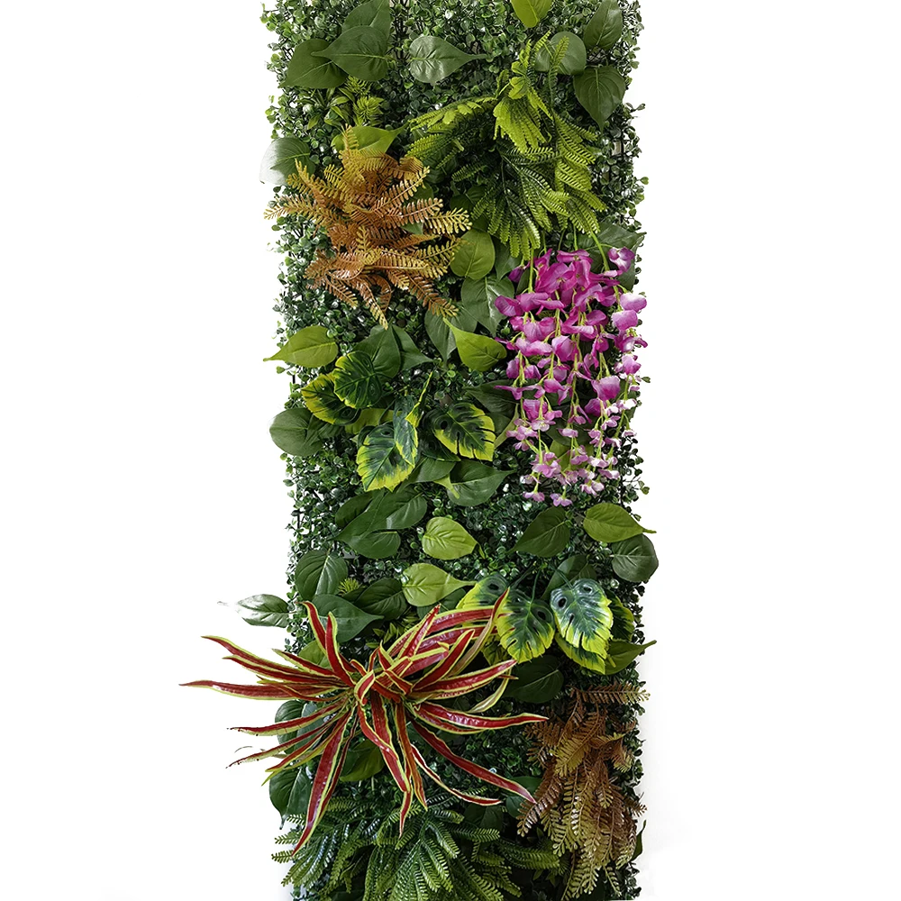 3D-künstliche Pflanzenwand, gefälschte immergrüne Blätter, simulierter Hintergrund, Hochzeit, Party, Dekoration, grüne Tafel, Rasen, Heimdekoration – Detail 6
