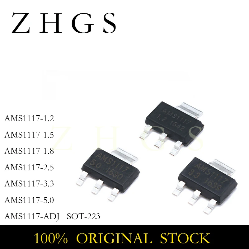 100PCS AMS1117-ADJ …